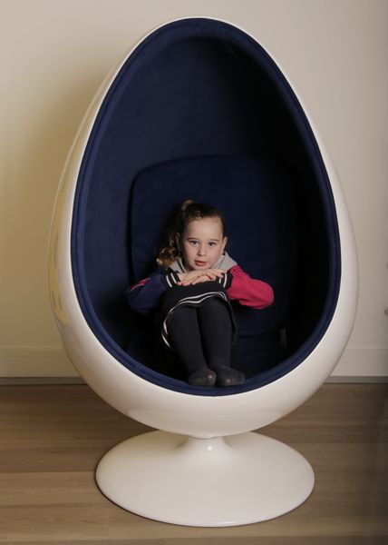 Svingstol (Egg Chair) – Blå, 136 cm