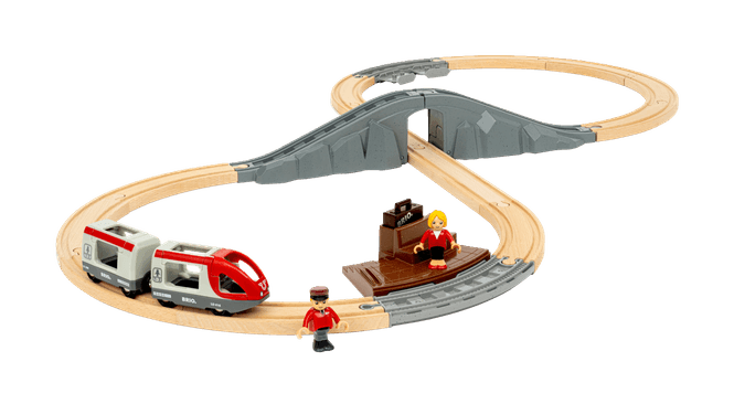 Hovedbilde BRIO® World startsett med passasjertog - 22 deler