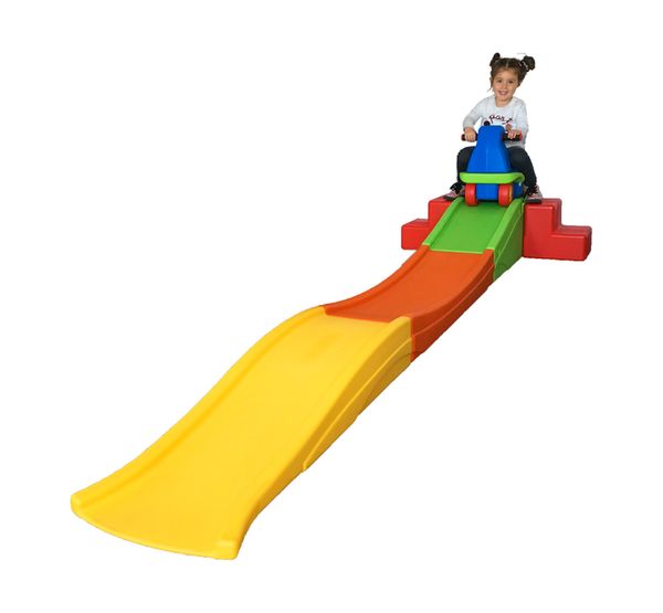 Mini berg-og-dalbane for barn