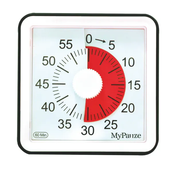 Timer Konsentrasjonsklokke – Firkantet