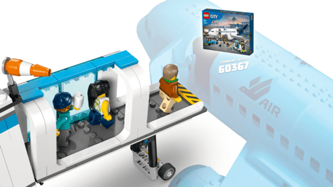 Hovedbilde LEGO® City Passasjerfly med flyplasskjøretøy