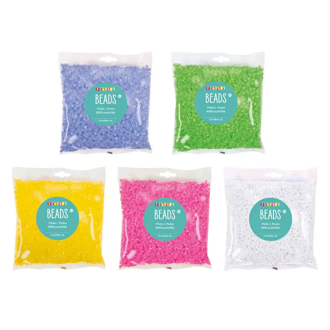 Hovedbilde Transparente strykeperler – 6000 stk
