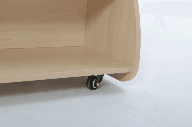 Hovedbilde Mobil bokhylle Sopp med hjul – 6 rom