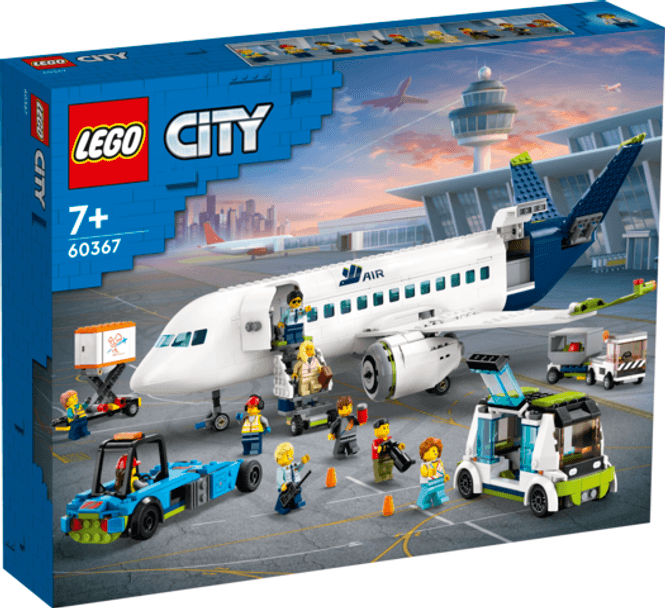 Hovedbilde LEGO® City Passasjerfly med flyplasskjøretøy
