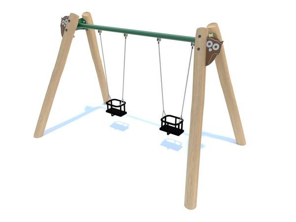 Huske Robinia 7 – dobbelt pendelhuske med kurvseter