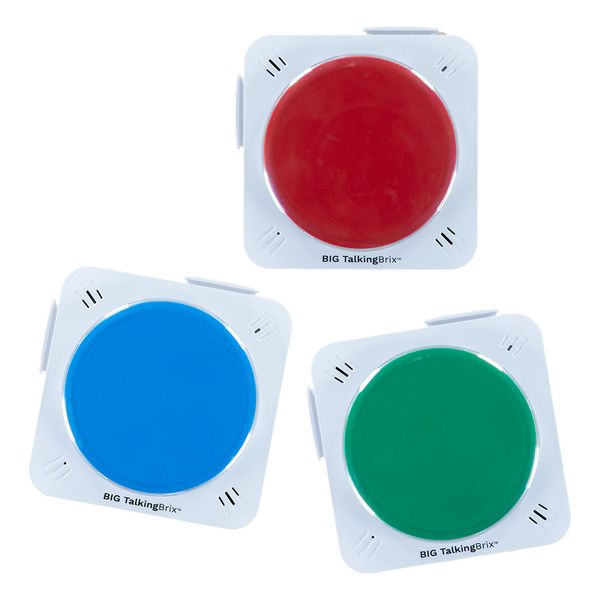 BIG TalkingBrix – sett med 3 store taleklosser (ASK)