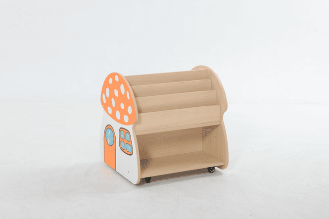 Hovedbilde Mobil bokhylle Sopp med hjul – 6 rom