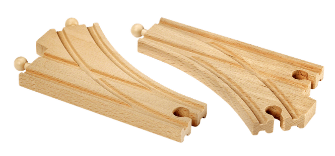 Hovedbilde BRIO® sporveksel - 144 mm, 2 deler