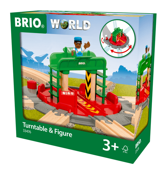 BRIO® World sporveksel med kontrollstasjon og figur