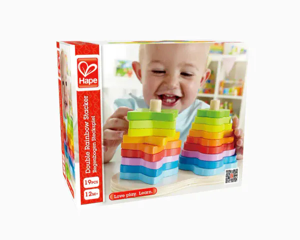 Hape Dobbel Regnbue-stabler
