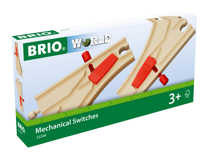 Hovedbilde BRIO® sporveksel m/pens - 144 mm, 2 deler
