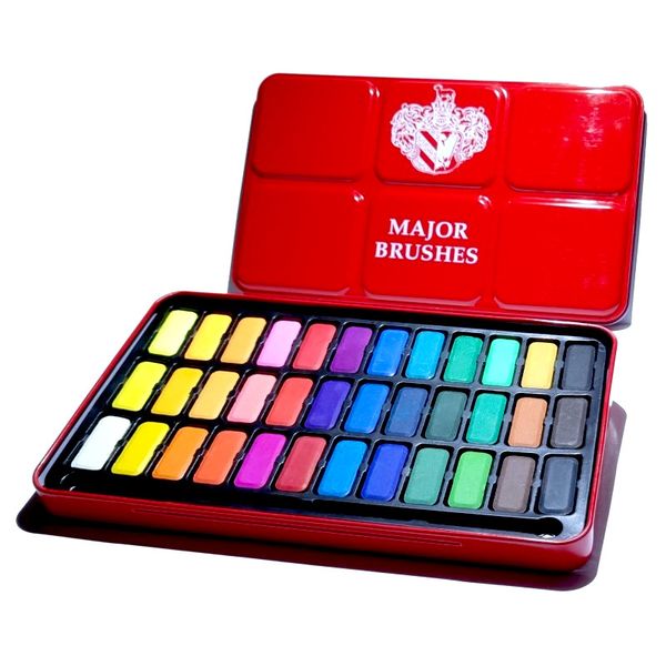 Akvarellsett, 36 farger