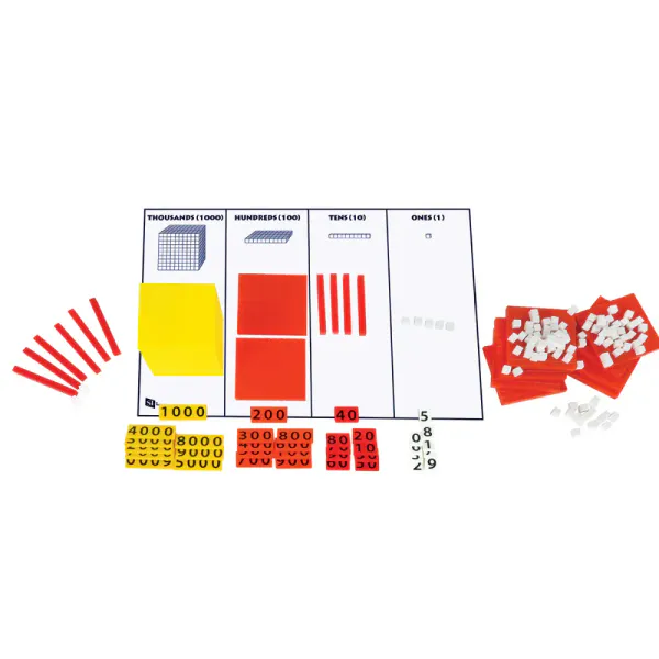 Plassverdisett med Base 10 og tallbrikker