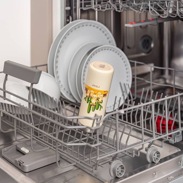 Drikkeflaske med sugerør - Krem