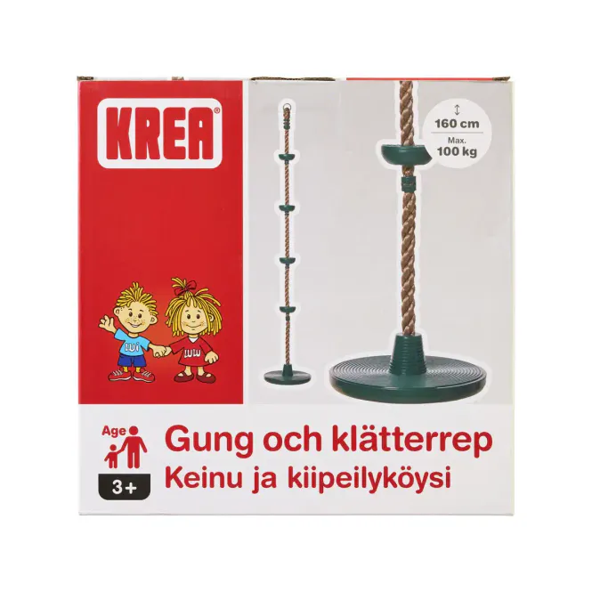 Hovedbilde KREA Huske- og Klatretau