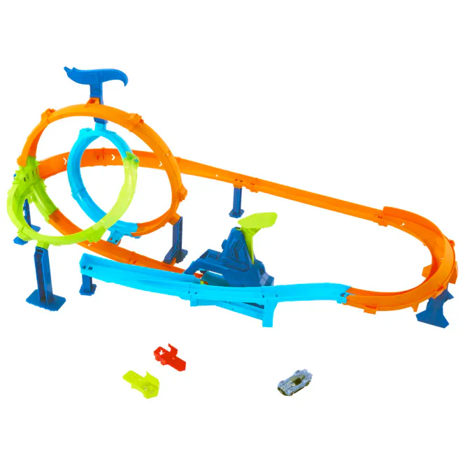 Hovedbilde Hot Wheels bilbane med dobbel loop