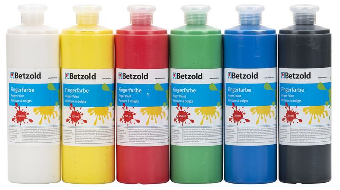Hovedbilde Fingermaling 6 stk á 750 ml